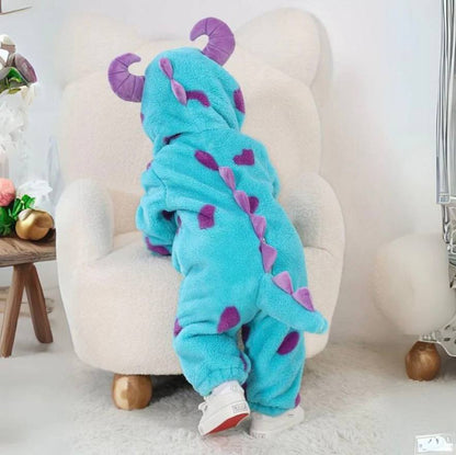 Cozy Kids Animal Onesie Warm Fleece Jumpsuit - Ortekor