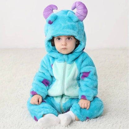 Cozy Kids Animal Onesie Warm Fleece Jumpsuit