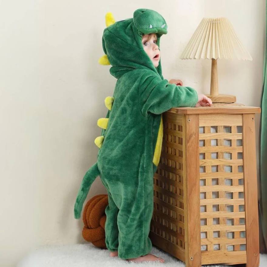 Cozy Kids Animal Onesie Warm Fleece Jumpsuit