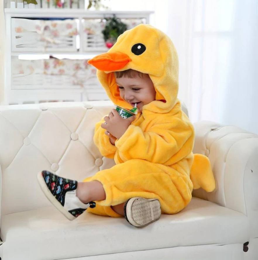 Cozy Kids Animal Onesie Warm Fleece Jumpsuit