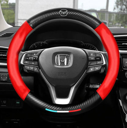 Premium Leather Steering Wheel Grip Cover