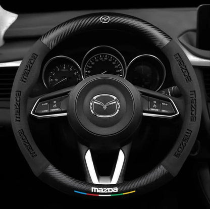 Premium Leather Steering Wheel Grip Cover