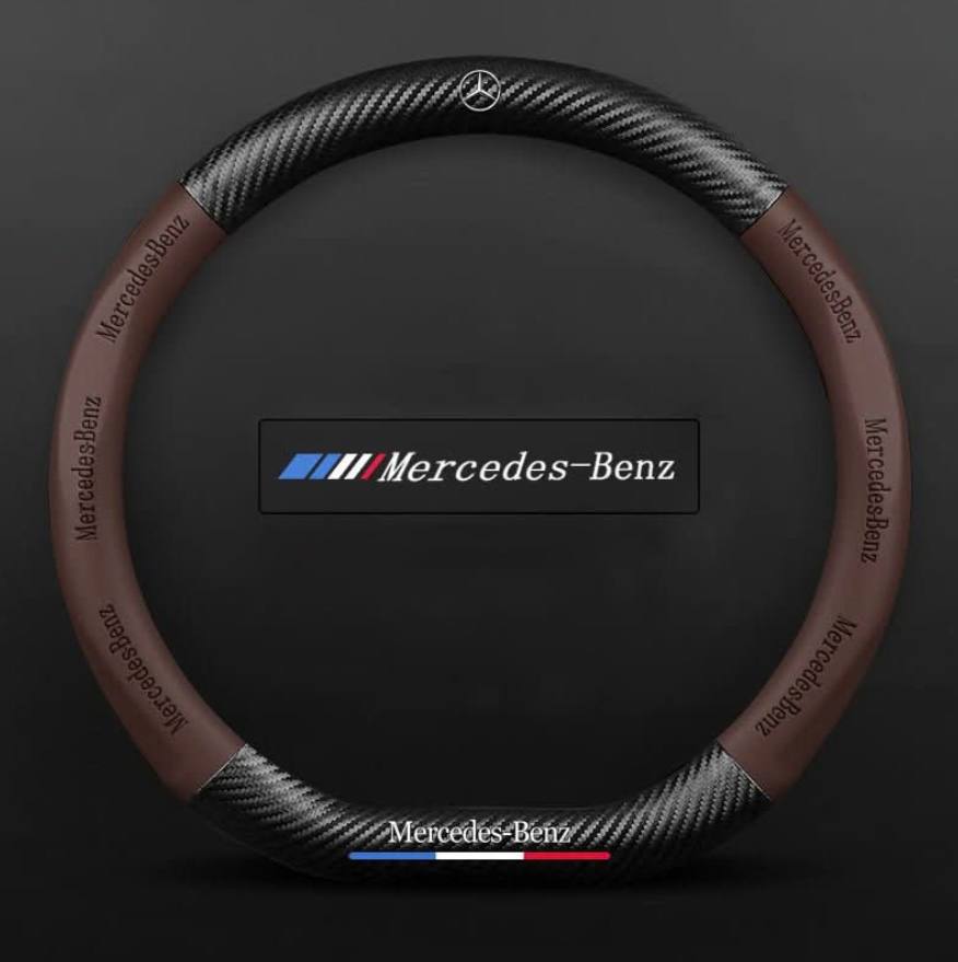Premium Leather Steering Wheel Grip Cover