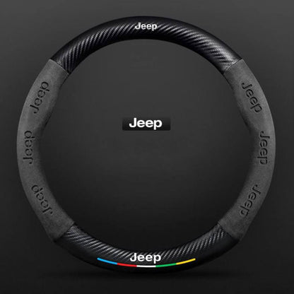 Premium Leather Steering Wheel Grip Cover