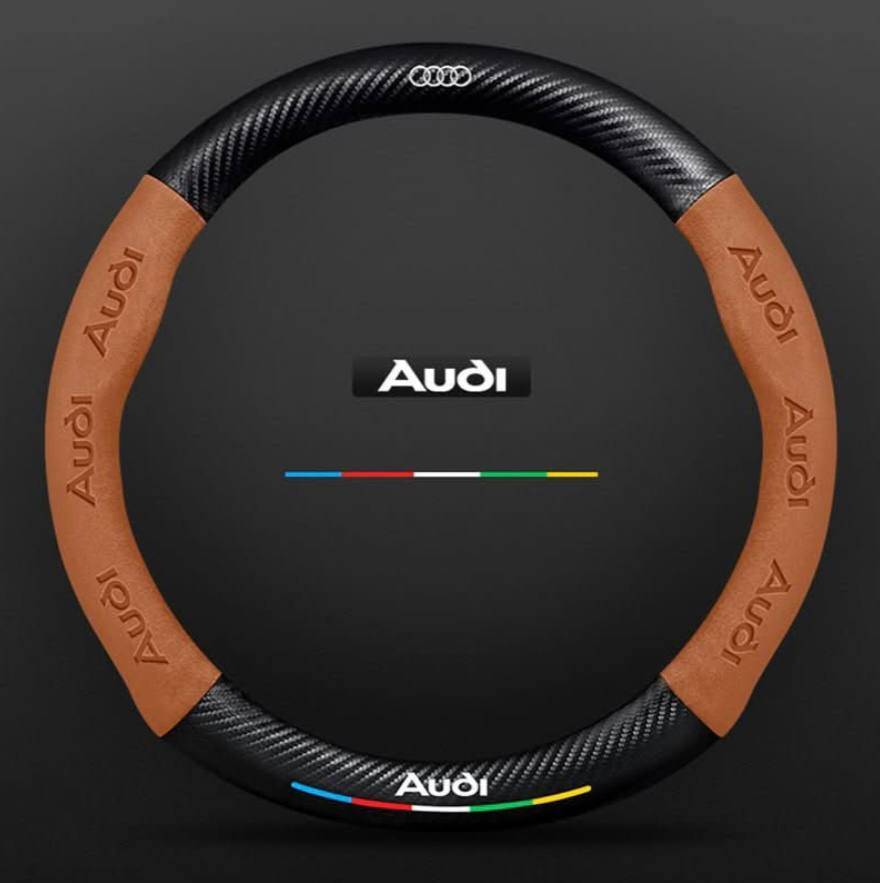 Premium Leather Steering Wheel Grip Cover