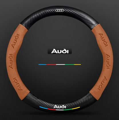 Premium Leather Steering Wheel Grip Cover
