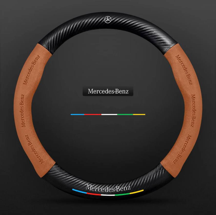 Premium Leather Steering Wheel Grip Cover