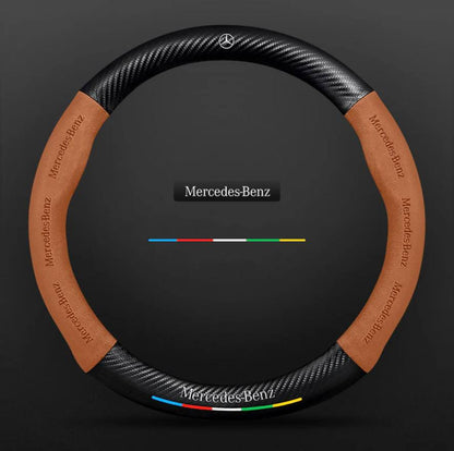 Premium Leather Steering Wheel Grip Cover