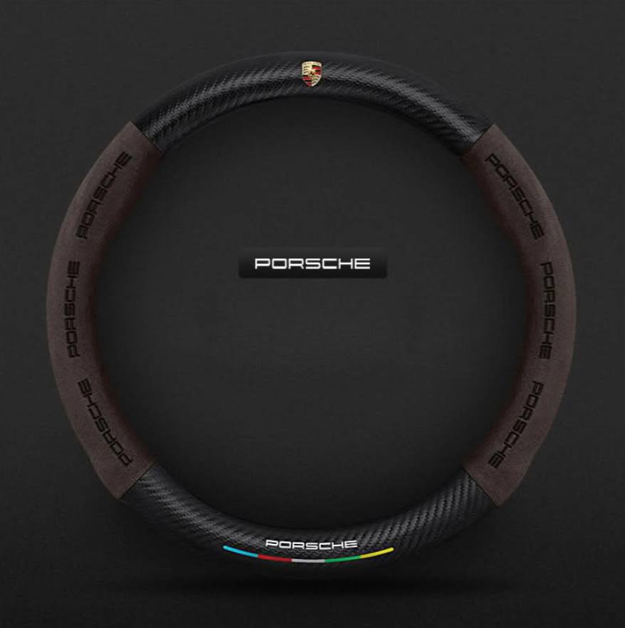 Premium Leather Steering Wheel Grip Cover