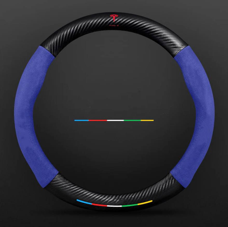 Premium Leather Steering Wheel Grip Cover