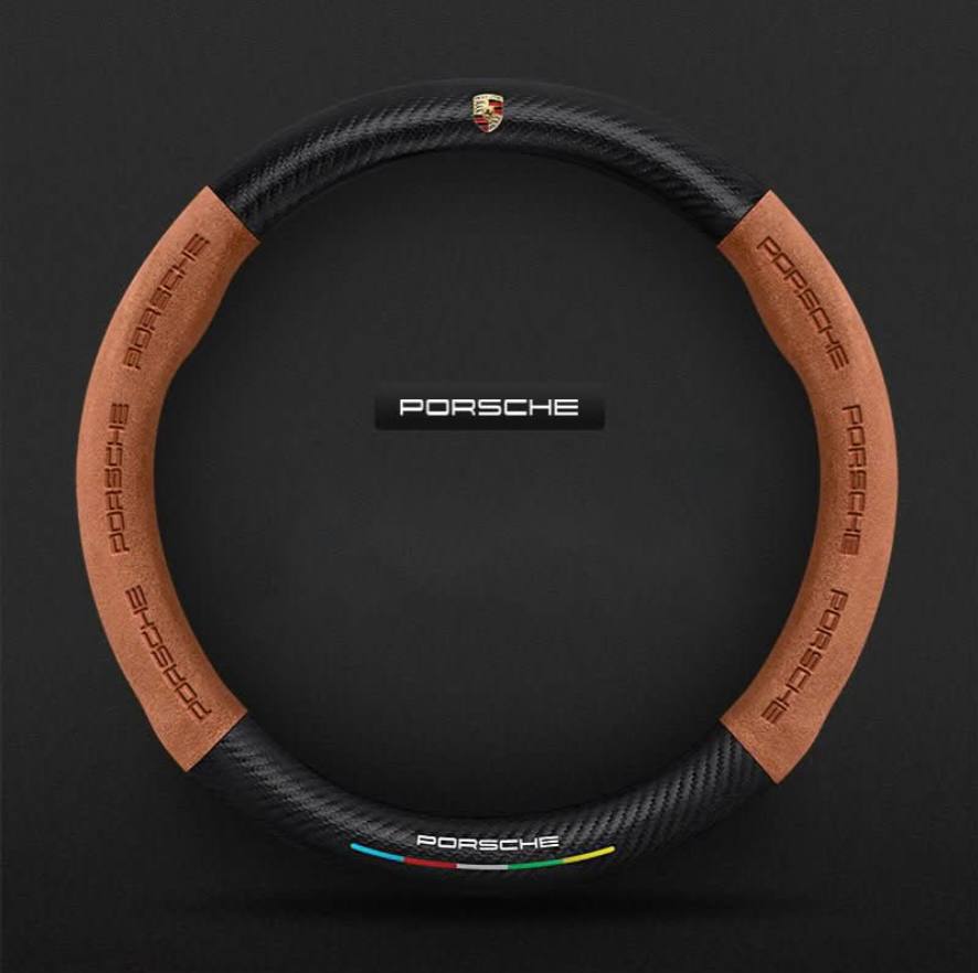 Premium Leather Steering Wheel Grip Cover