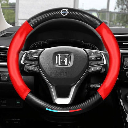 Premium Leather Steering Wheel Grip Cover