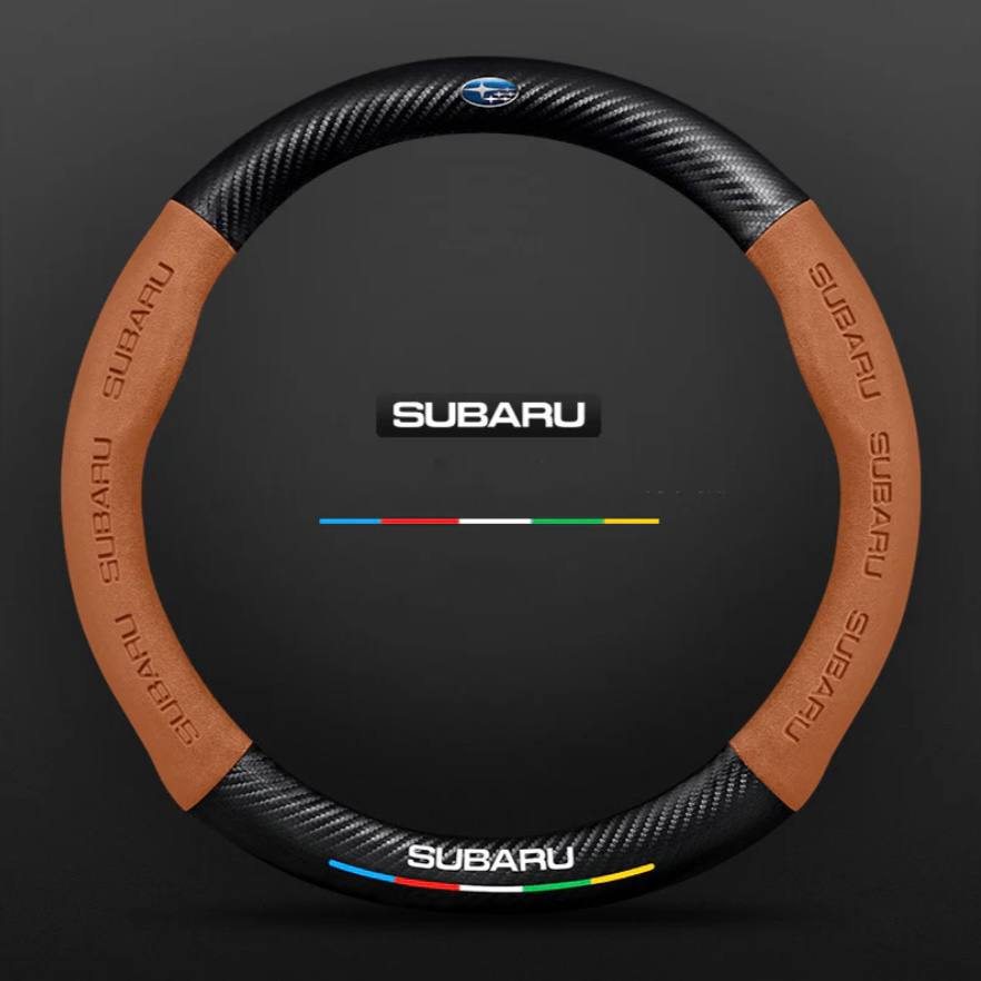 Premium Leather Steering Wheel Grip Cover