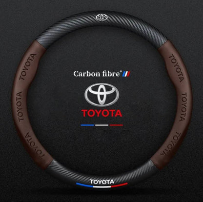 Premium Leather Steering Wheel Grip Cover