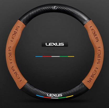 Premium Leather Steering Wheel Grip Cover