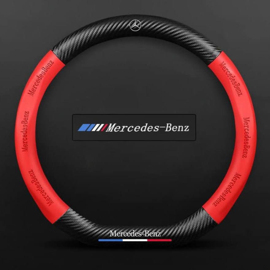 Premium Leather Steering Wheel Grip Cover