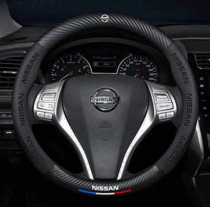 Premium Leather Steering Wheel Grip Cover