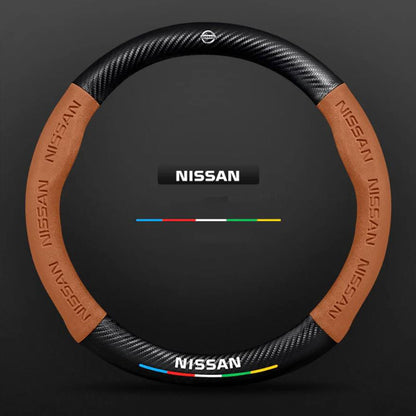 Premium Leather Steering Wheel Grip Cover