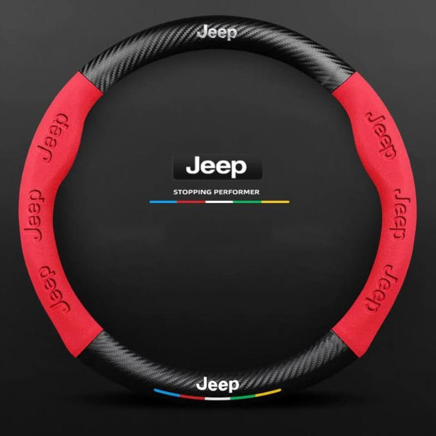 Premium Leather Steering Wheel Grip Cover