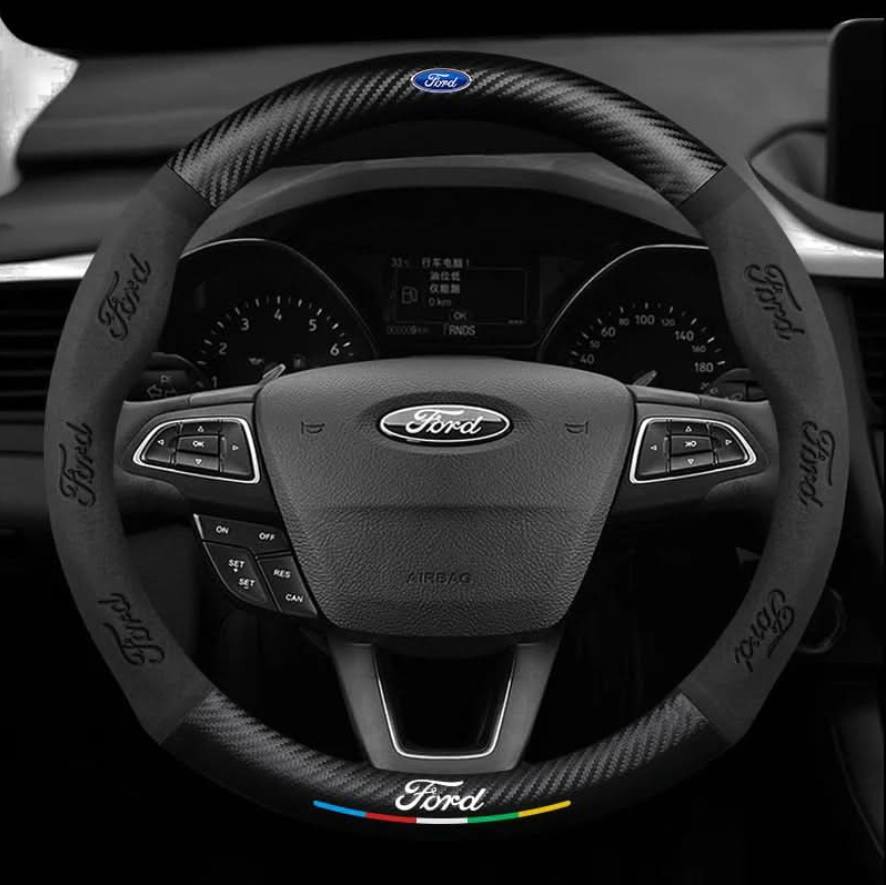 Premium Leather Steering Wheel Grip Cover