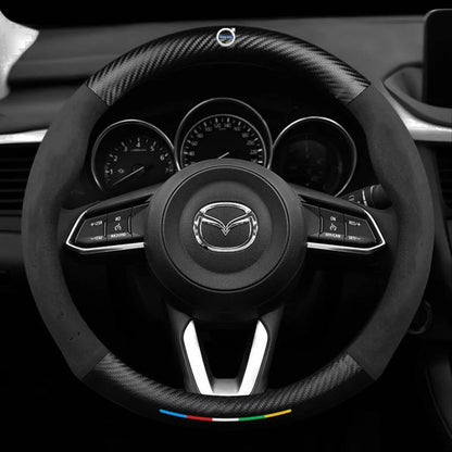Premium Leather Steering Wheel Grip Cover