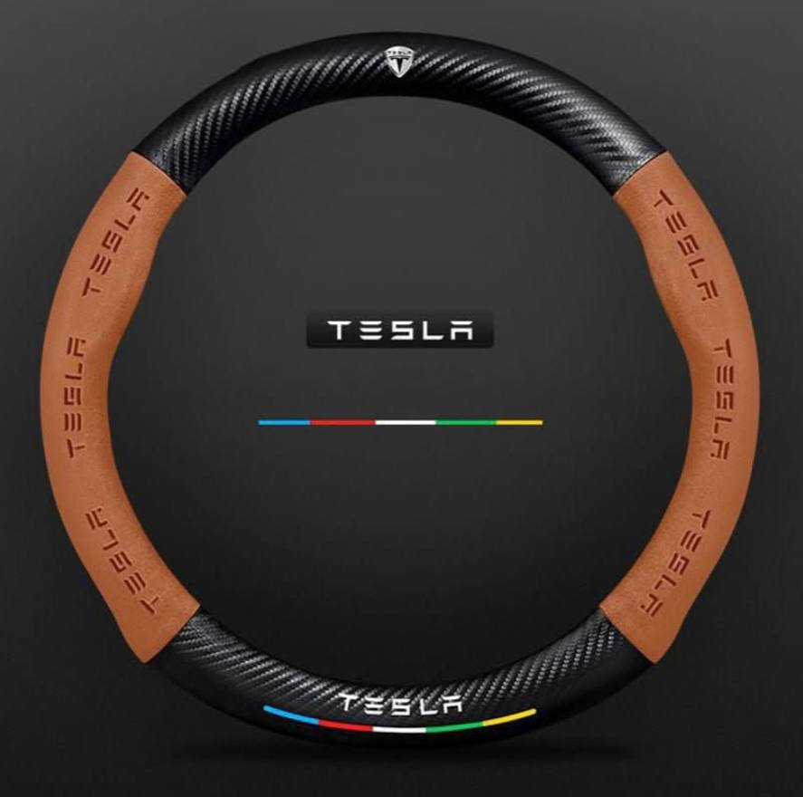 Premium Leather Steering Wheel Grip Cover