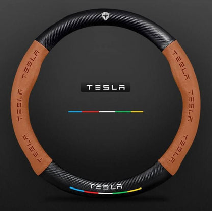 Premium Leather Steering Wheel Grip Cover