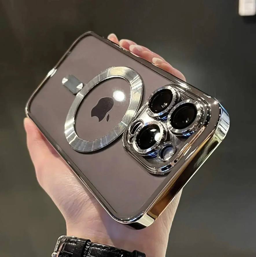 Slim Protective Phone Case with Luxe Metal Accent
