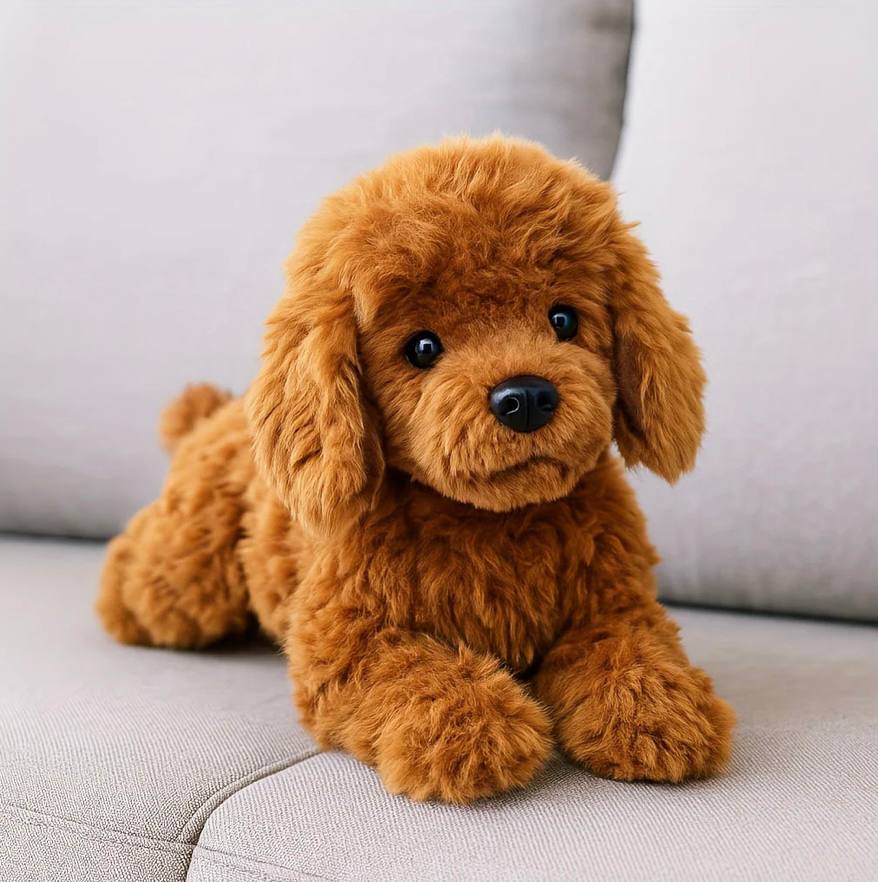 Cuddly Soft Bear Dog Plush Toy for Children