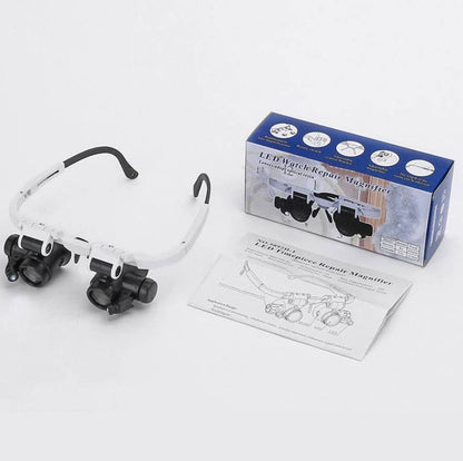 Versatile LED Magnifier with 3X Interchangeable Lenses - Ortekor