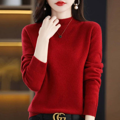 Soft Women's Crew Neck Cashmere Sweater