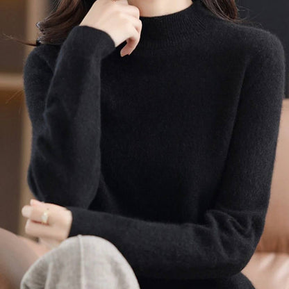 Soft Women's Crew Neck Cashmere Sweater
