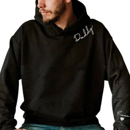 Customizable Sweatshirt with Name on Sleeve
