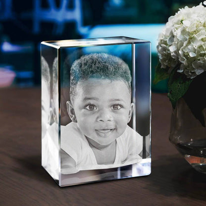 Customizable Crystal Picture Frame for Pet Memorial