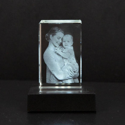 Customizable Crystal Picture Frame for Pet Memorial - Ortekor