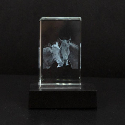 Customizable Crystal Picture Frame for Pet Memorial