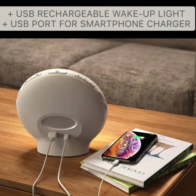 Smart Wake Up Light Clock with Bluetooth & USB