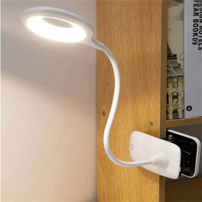 Portable Clip On Desk Lamp with Adjustable Arm