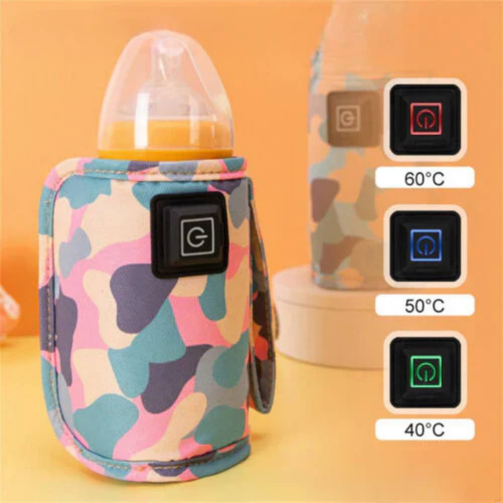 Compact Travel Baby Bottle Heater with Digital Display