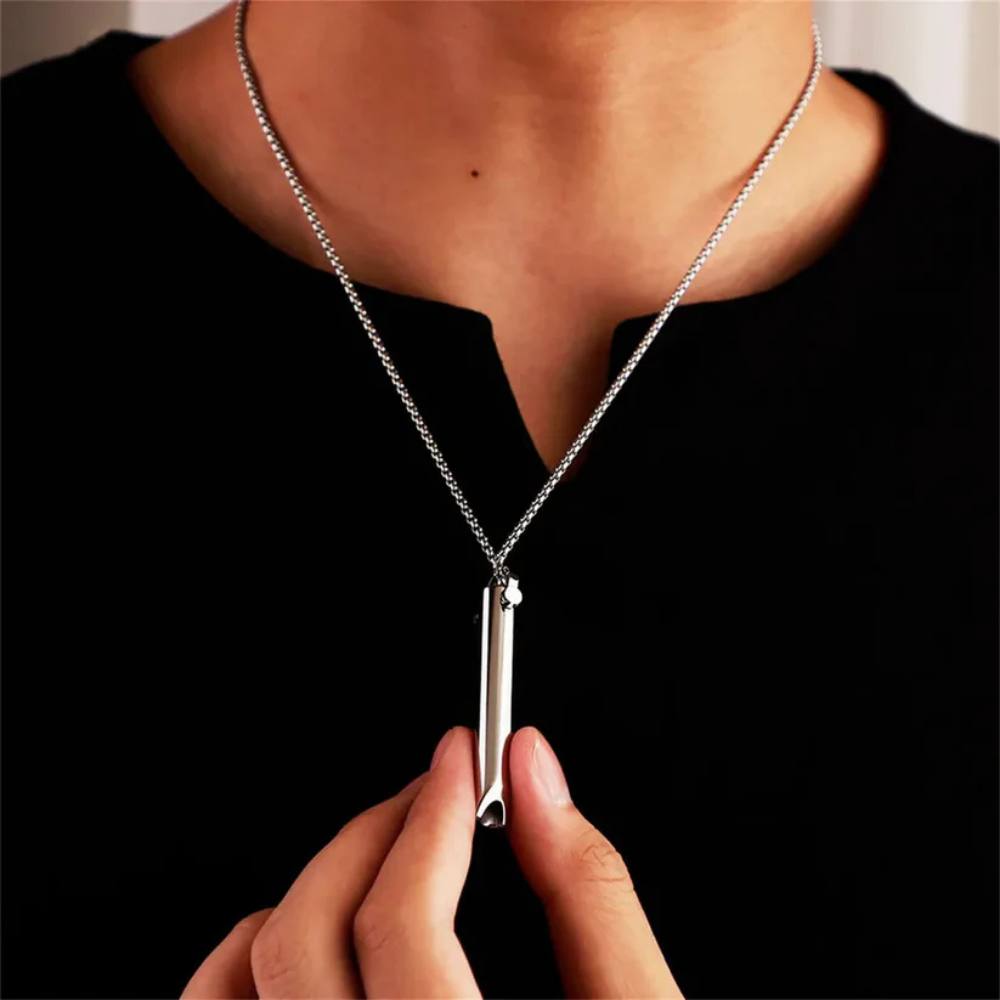 Portable Stress Relief Breath Trainer Whistle