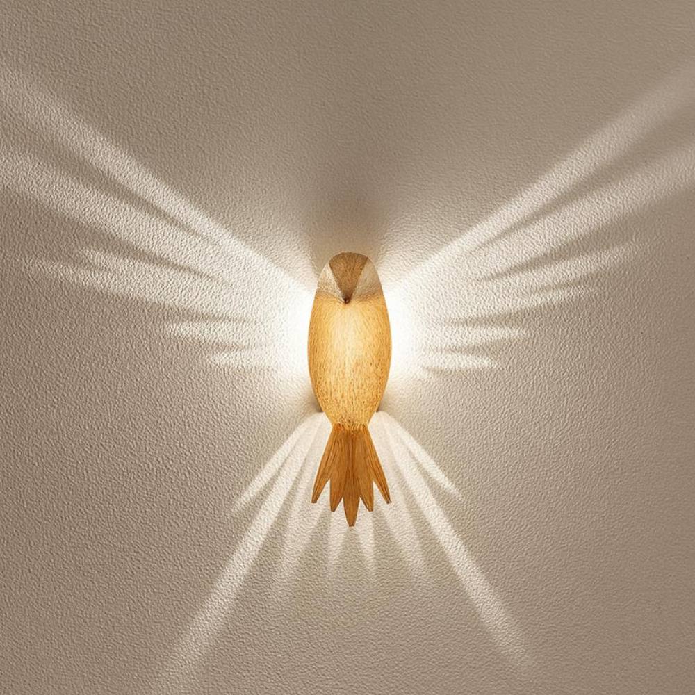 Colorful Bird LED Wall Light with 3D Wing Projection