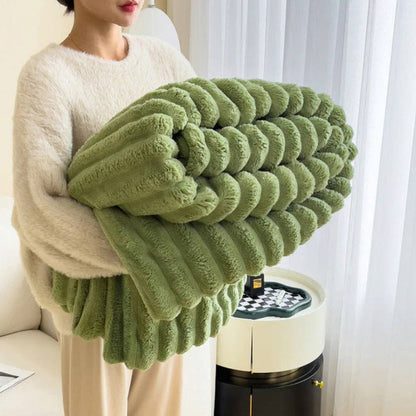 Plush Faux Fur Cozy Throw Blanket