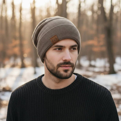Cozy Men's Winter Beanie, Soft Knit Warm Hat