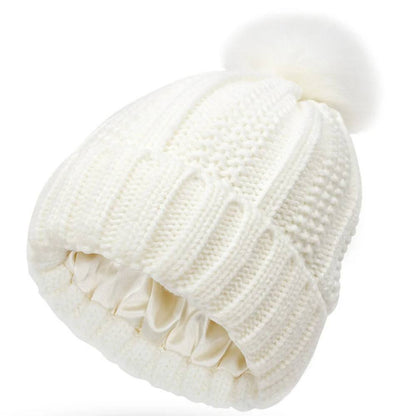 Soft Fuzzy Beanie for Frizz Control and Smooth Hair