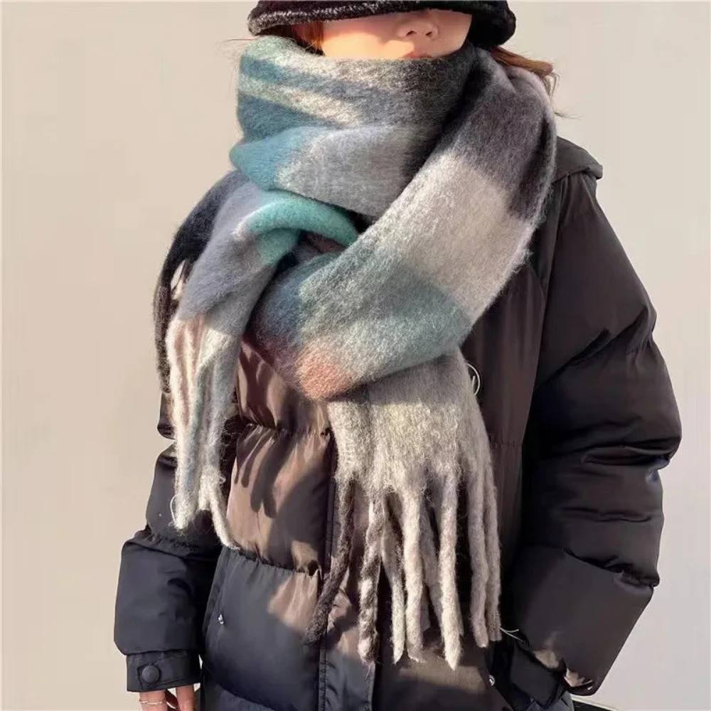 Luxurious Plush Multicolor Cashmere Scarf