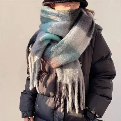 Luxurious Plush Multicolor Cashmere Scarf