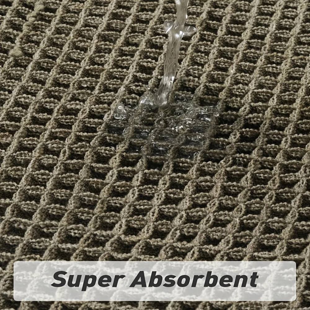 Soft Non Slip Bathroom Mat with Tassels, Washable Bath Rug