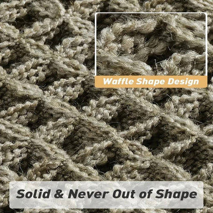Soft Non Slip Bathroom Mat with Tassels, Washable Bath Rug