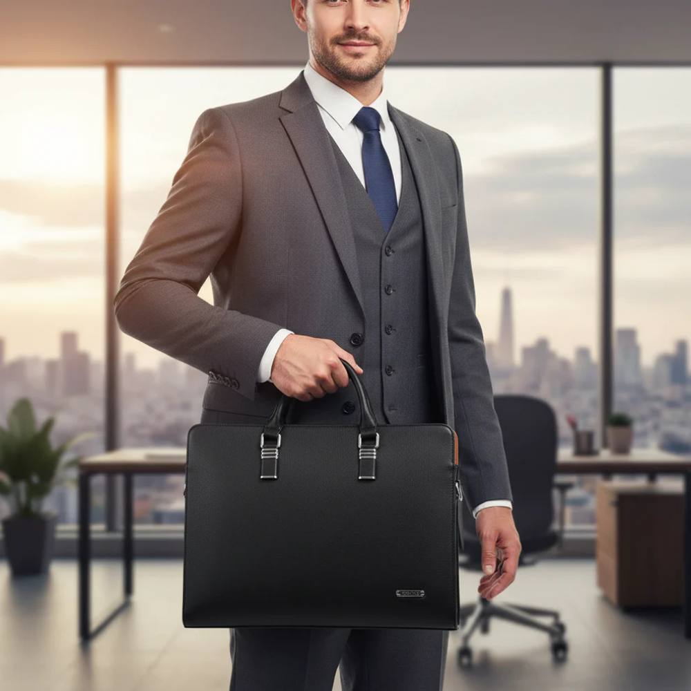 Durable Mens Laptop Messenger Bag 14-15 Inch