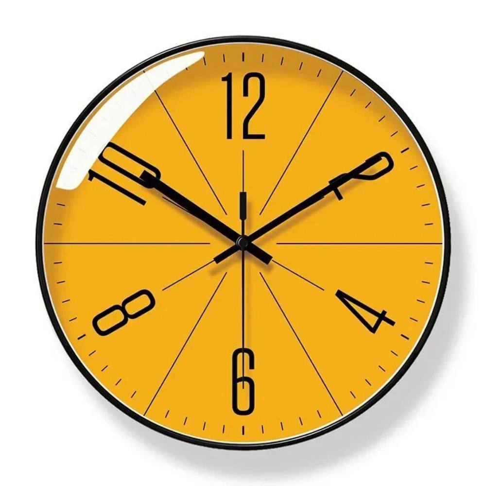 Simple Modern Wall Clock, Quiet Quartz Movement